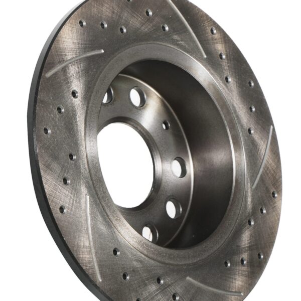 Rear Grooved Drilled 253mm Brake Discs For VW Golf Mk5 Mk6 1.9 2.0 TDI TSI Fsi - Image 4