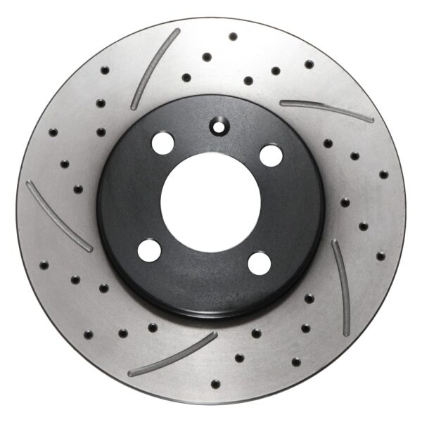 Front Drilled Grooved 256mm Brake Discs For Volkswagen Polo Corrado Caddy 88+ - Image 2