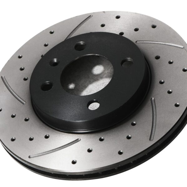 Front Drilled Grooved 256mm Brake Discs For Volkswagen Polo Corrado Caddy 88+ - Image 5