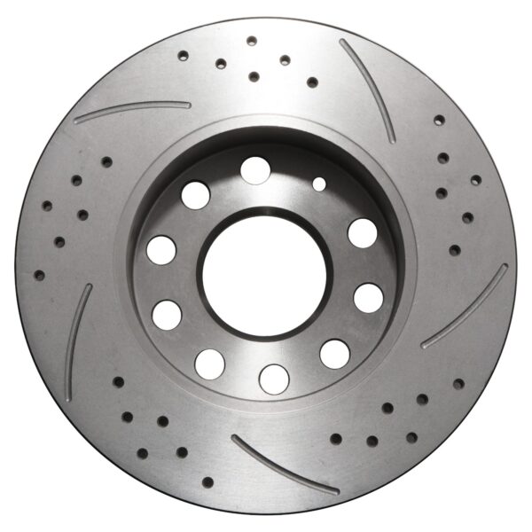 Rear Grooved Drilled 256mm Brake Discs For VW Golf Mk5 Mk6 GTI 1.9 2.0 TDI Fsi - Image 8