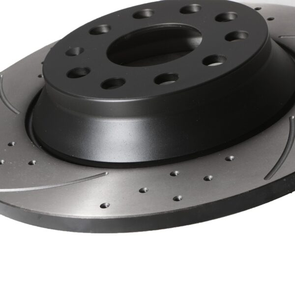 Rear Grooved Drilled 300mm Brake Discs For Audi A3 8V S3 Q3 TFSI TDI Quattro 12+ - Image 7