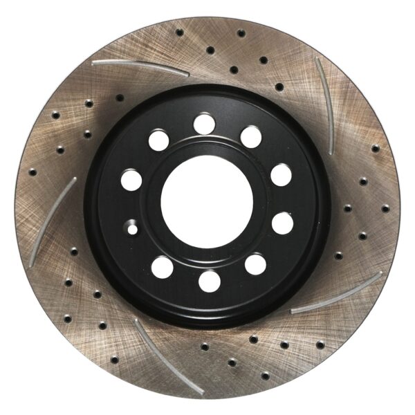 Front Drilled Grooved 280mm Brake Discs For VW Golf Mk5 Mk6 1.4 1.6 2.0 TFSI GTI - Image 7