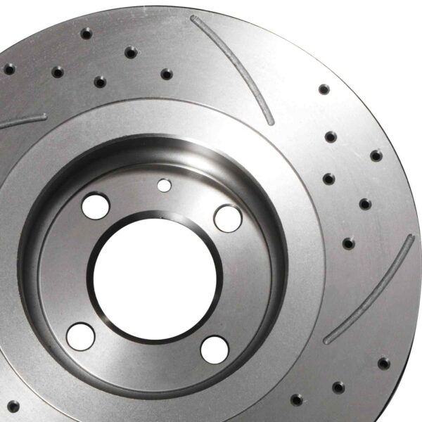 Front Drilled Grooved 294mm Brake Discs For Volkswagen VW Golf Mk2 Passat Corrado 88-96 - Image 6