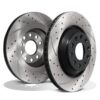 Rear Drilled Grooved 310mm Brake Discs For VW Scirocco Passat Cc B6 B7 B8 05+
