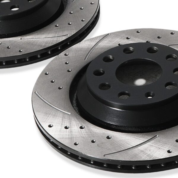 Rear Drilled Grooved 310mm Brake Discs For Audi A3 S3 3.2 Quattro 2.0 TDI TFSI - Image 3