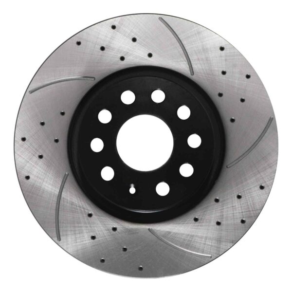 Front Drilled Grooved 312mm Brake Discs For Volkswagen VW Golf Mk5 Mk6 GTI GTD R 04+ - Image 2