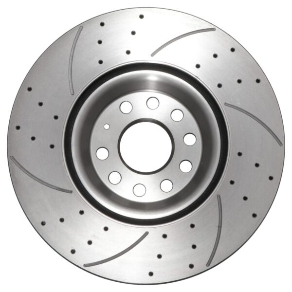 Front Drilled Grooved 340mm Brake Discs For Audi S3 8V Quattro 2.0 TFSI 12-20 - Image 8