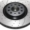 Front Drilled Grooved 340mm Brake Discs For Audi S3 8V Quattro 2.0 TFSI 12-20 - Image 6
