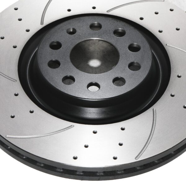 Front Drilled Grooved 340mm Brake Discs For Audi S3 8V Quattro 2.0 TFSI 12-20 - Image 6