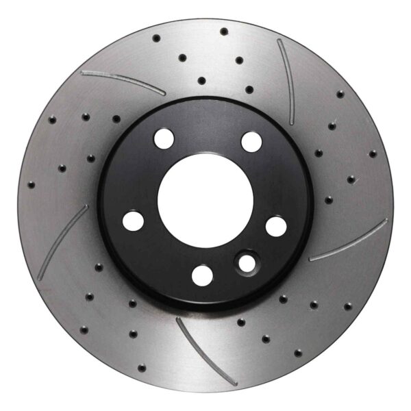 Front Drilled Grooved 308mm Brake Discs For Volkswagen VW Transporter & Multivan T5 03-15 - Image 2