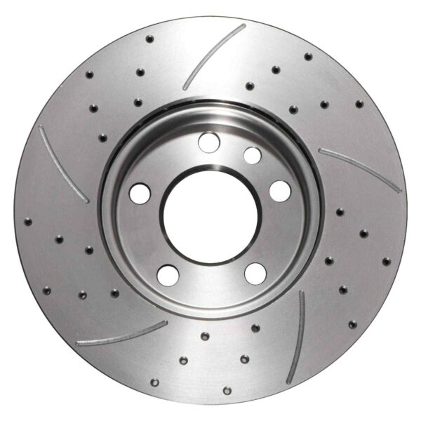 Front Drilled Grooved 308mm Brake Discs For Volkswagen VW Transporter & Multivan T5 03-15 - Image 3