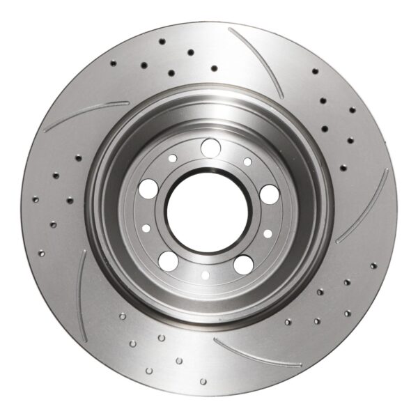 Rear Drilled Grooved 308mm Brake Discs For Volvo Xc90 4.4 V8 3.0 T6 2.5 T 2.5 D5 - Image 3