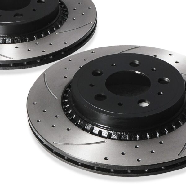 Rear Drilled Grooved 308mm Brake Discs For Volvo Xc90 Xc 90 2.4 D5 2.5 3.2 02+ - Image 7