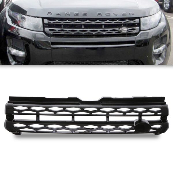 4x4 Gloss Black Grille To Fit Range Rover Evoque L538 10-17 - Image 2