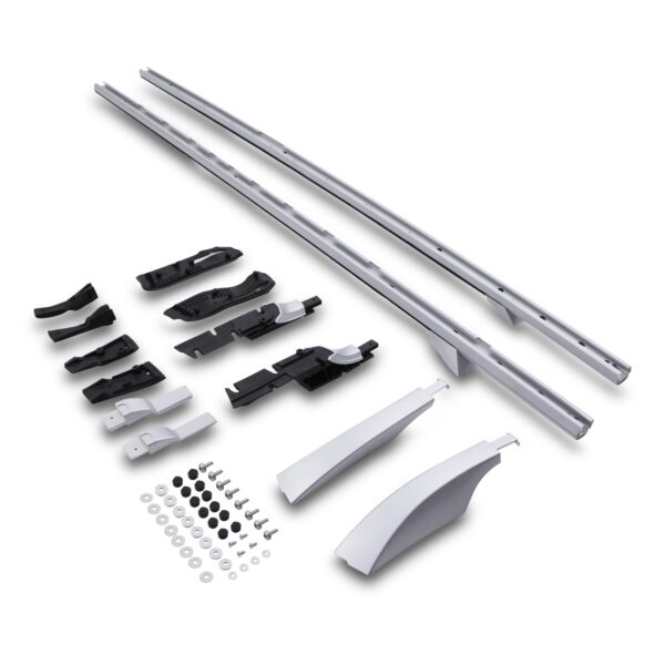 4x4 Full Length Extended Roof Rails Silver To Fit Land Rover Discovery 4 L319 09-16 - Image 3