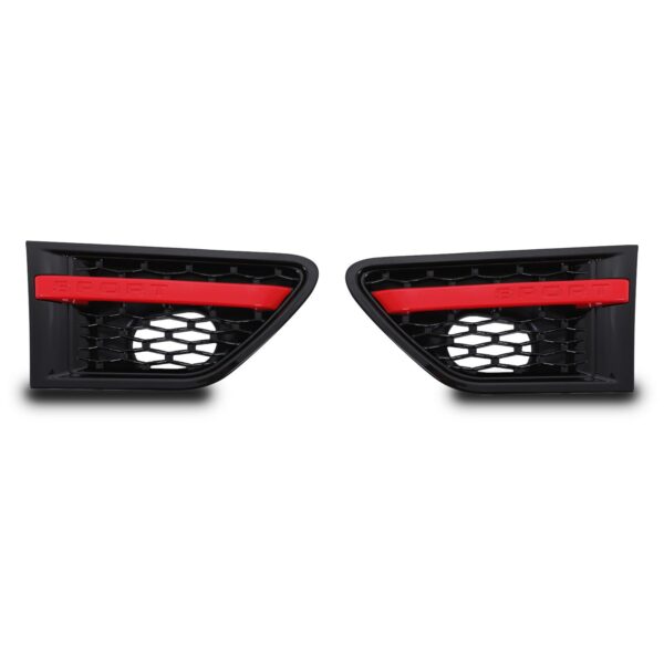 4x4 Black & Red Wing Side Air Vents To Fit Range Rover Sport 10-13