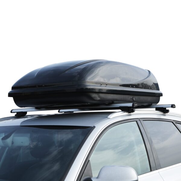 360L Universal Gloss Black Roof Box - Image 2