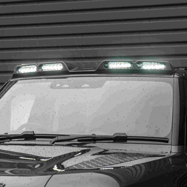 Gloss Black Quad Rooftop Light Bar To Fit Land Rover Defender L663 2020+