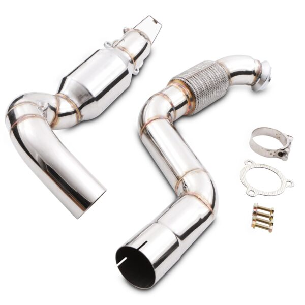 3" 200 Cell Sports Cat Downpipe - Mercedes A Class W176 A180 - A250 13-18 - Image 2