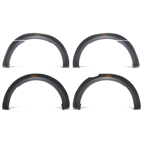 Ford Ranger T7 T8 15-22 Matte Black Wide Wheel Arch Kit with Amber LEDs - Image 2