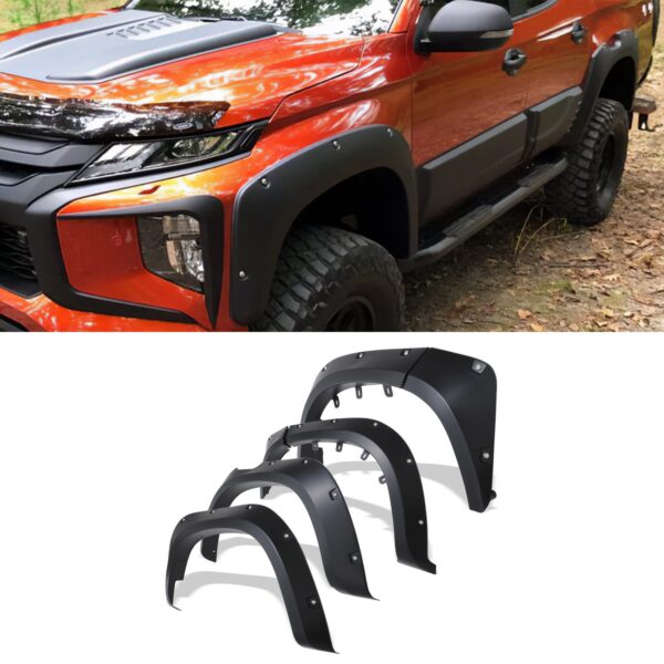 Mitsubishi L200 Triton Series 6 2019+ Black Wheel Arches - Image 2