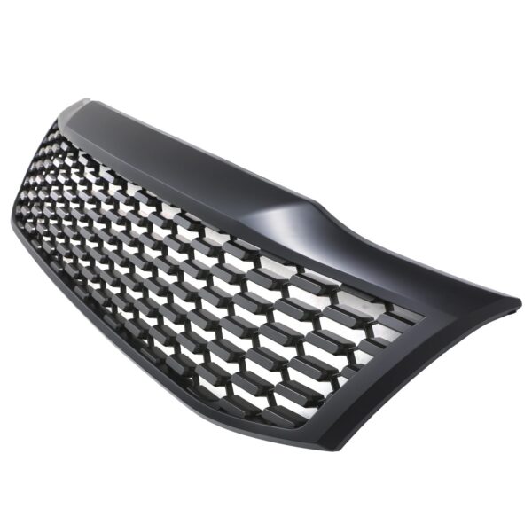 Toyota Hilux Vigo MK7 12-14 Black Debadged Grille - Image 3