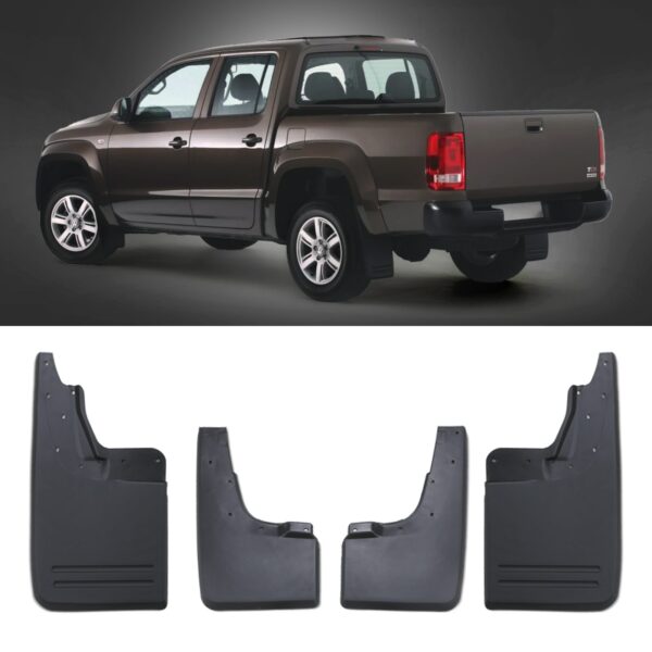 VW Amarok 10-20 Black Mud Guards - Image 2