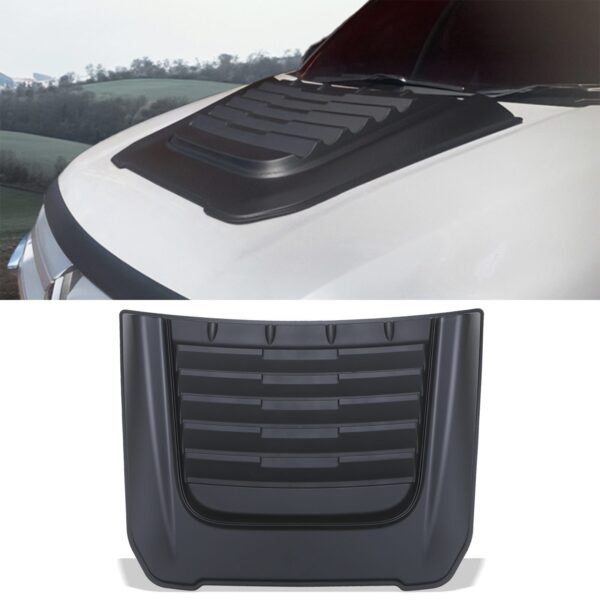 Mitsubishi L200 Triton 15-19 Black Bonnet Scoop - Image 2