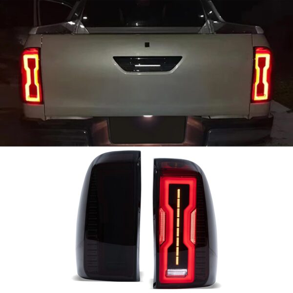 Toyota Hilux Revo MK8 15-21 Rear LED Smoked Tail Lights - Image 2