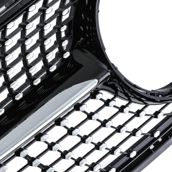 Diamond Style Gloss Black Front Grille For Mercedes Benz A Class W176 13-15 - Image 6