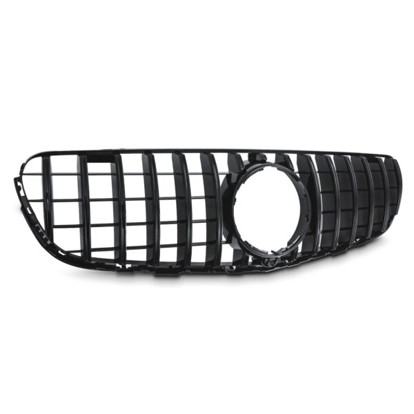 Gloss Black AMG GTR Style Grille For Mercedes GLC X253 C253 15-19 - Image 3