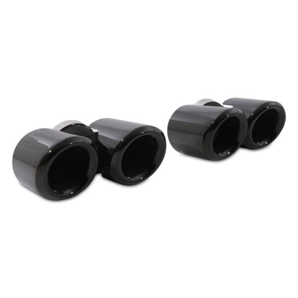 4x4 Black Exhaust Tail Pipe Tips To Fit Land Rover Defender L663 2020+ - Image 5