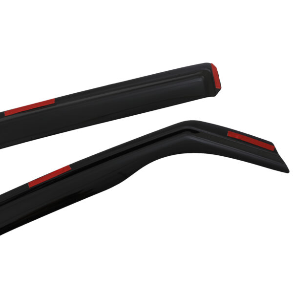 VW Transporter T5 T6 03-21 Black Wind Deflectors - Image 3