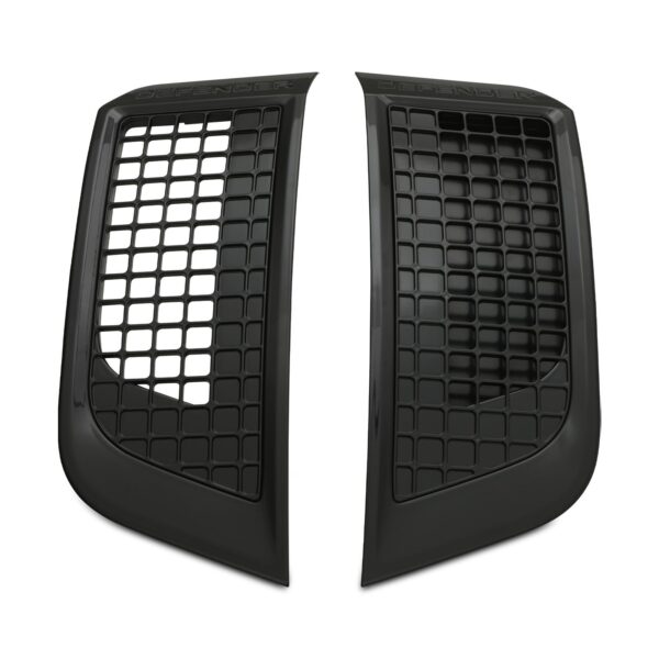 Gloss Black Front Wing Side Vents To Fit Land Rover Defender L663 2020+