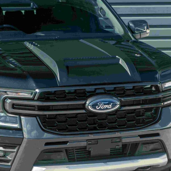 Ford Ranger T9 2023+ Matte Black ABS Bonnet Scoop Cover - Image 2