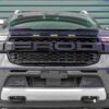 Ford Ranger T9 Wildtrak 2023+ Matte Black Grille With Yellow LED Lights - Image 3