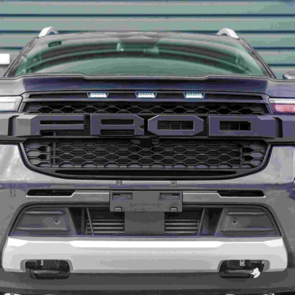 Ford Ranger T9 Wildtrak 2023+ Matte Black LED Light Grille - Image 4