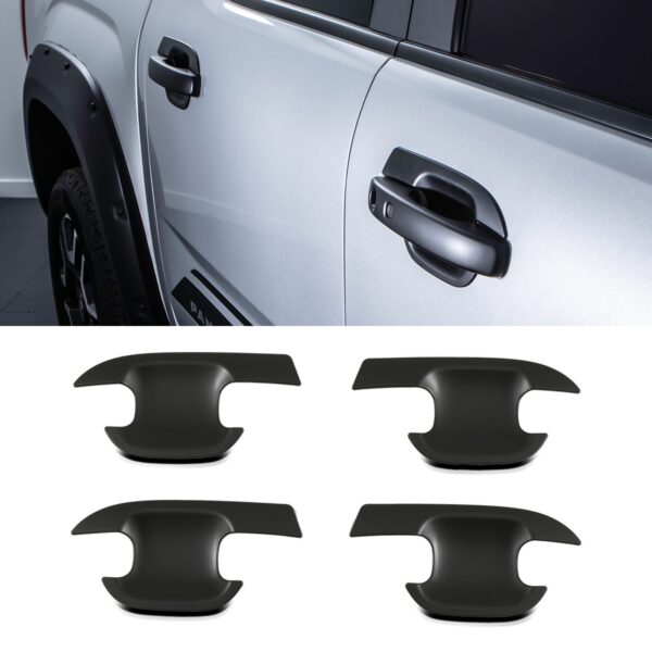 New VW Amarok MK2 2023+ Matte Black Door Handle Inserts - Image 3