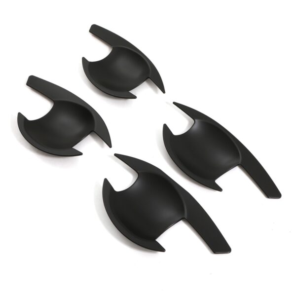 Mitsubishi Triton L200 19-23 Black Door Handle Protector Inserts