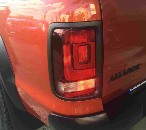 VW Amarok 2010-2020 Black Tail Light Covers - Image 2