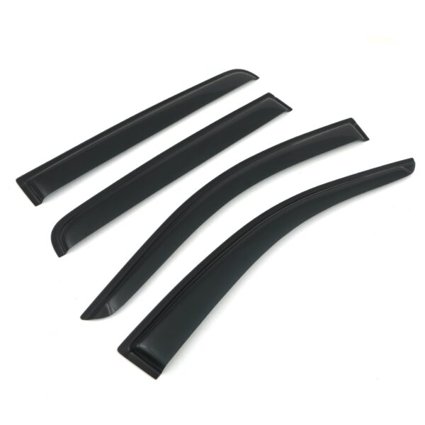 Ford Ranger T6 T7 T8 12-21 Black Wind Deflectors - Image 4