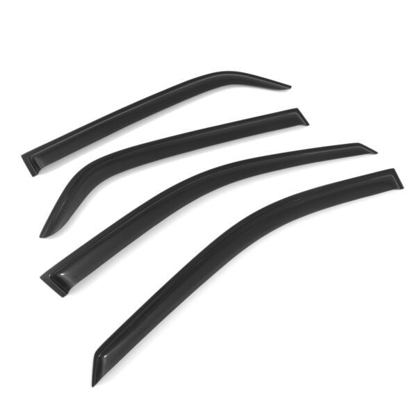 Kia Sportage MK2 05-10 Black Wind Deflectors - Image 2
