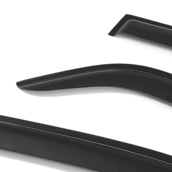 Kia Sportage MK2 05-10 Black Wind Deflectors - Image 3