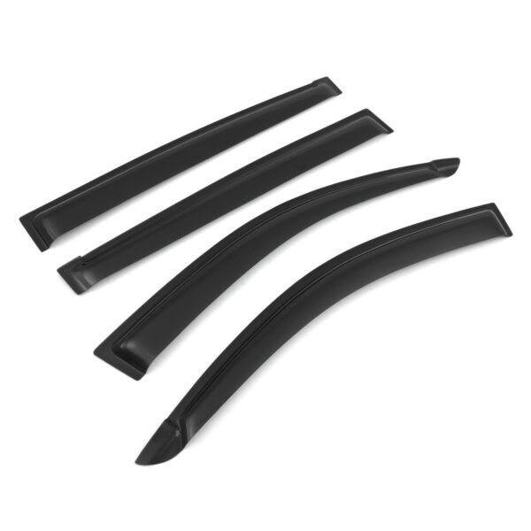 Mitsubishi L200 Triton 05-14 Black Wind Deflectors - Image 2