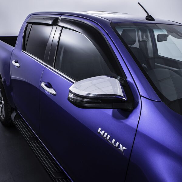 Toyota Hilux Revo 15-20 Black Wind Deflectors - Image 3