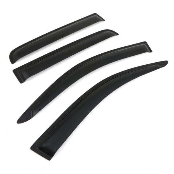 Toyota Hilux Vigo 11-15 Black Tinted Wind Deflectors - Image 2