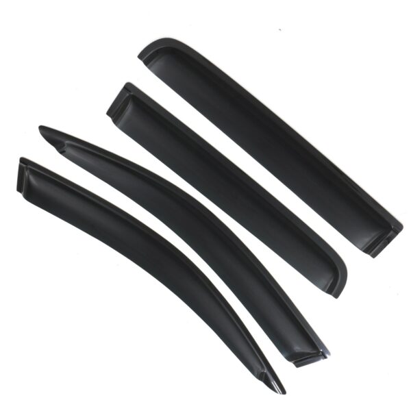 Toyota Hilux Vigo 11-15 Black Tinted Wind Deflectors - Image 3