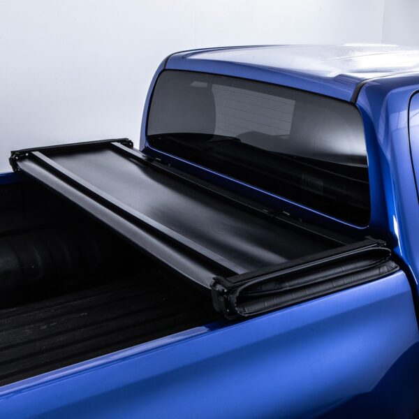 Toyota Hilux MK8 MK9 2015+ Black Tri-Fold Soft Tonneau Cover - Image 3