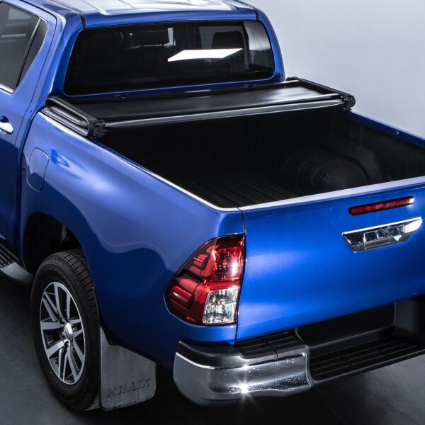 Toyota Hilux MK8 MK9 2015+ Black Tri-Fold Soft Tonneau Cover - Image 5