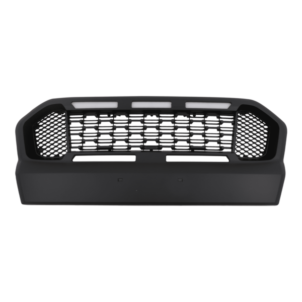 Ford Ranger T7 15-18 Black Grille With LED Lights